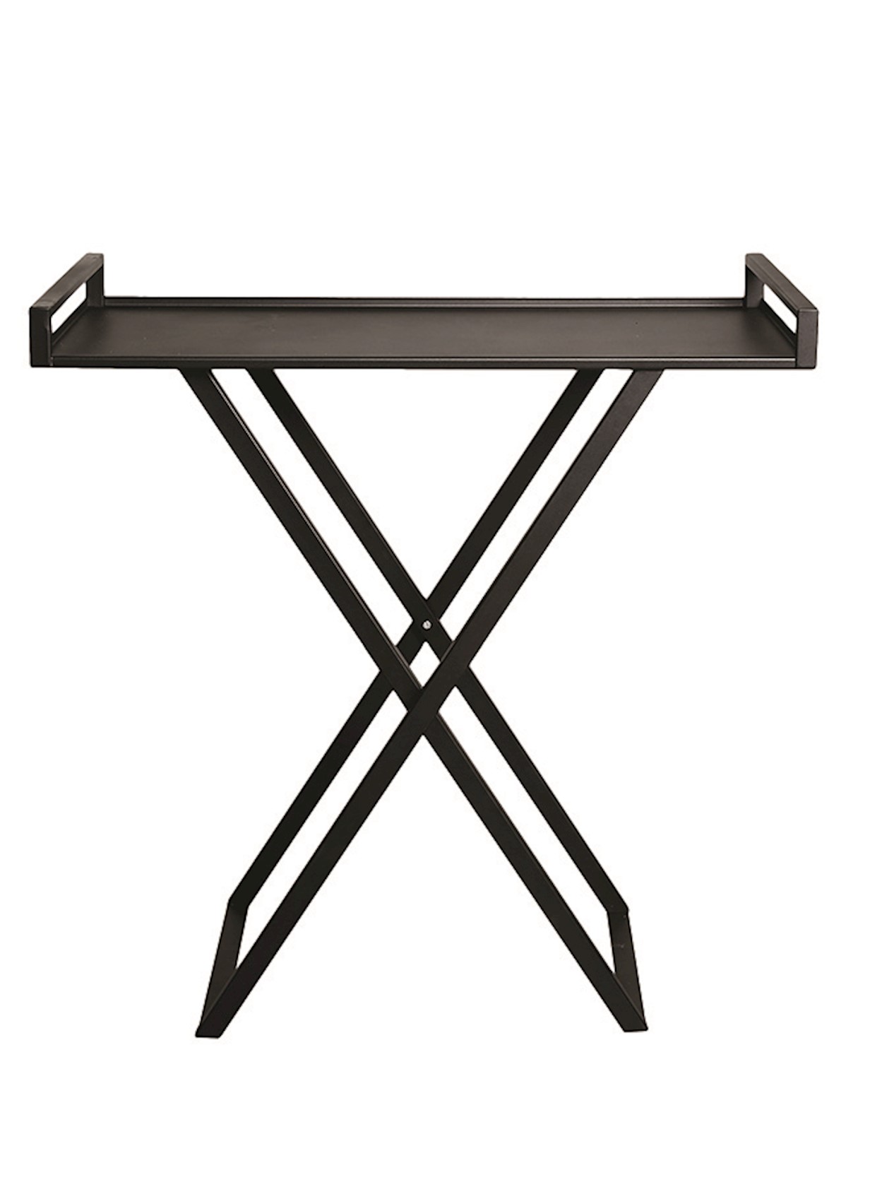 folding side table 90x45x90 black Scapa