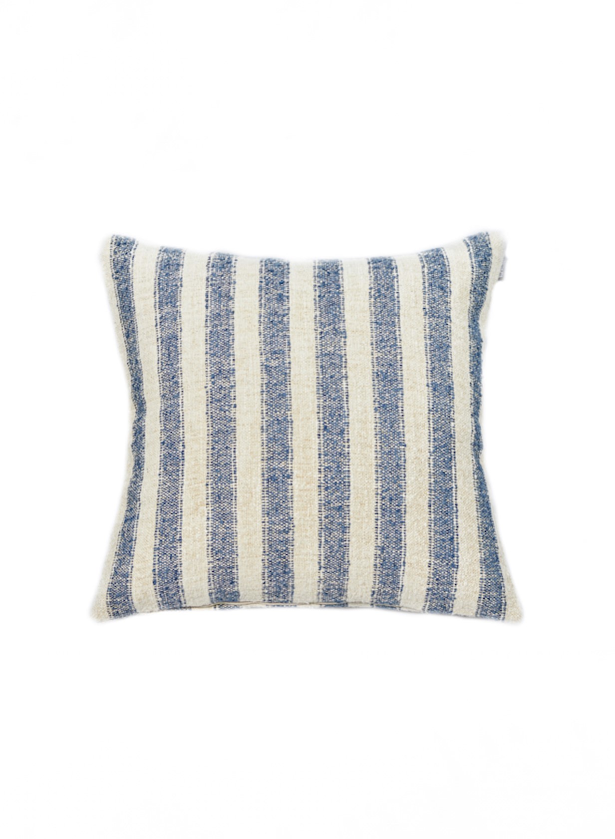 large striped cushion cover 50 x 50 oatmeal & true navy Scapa