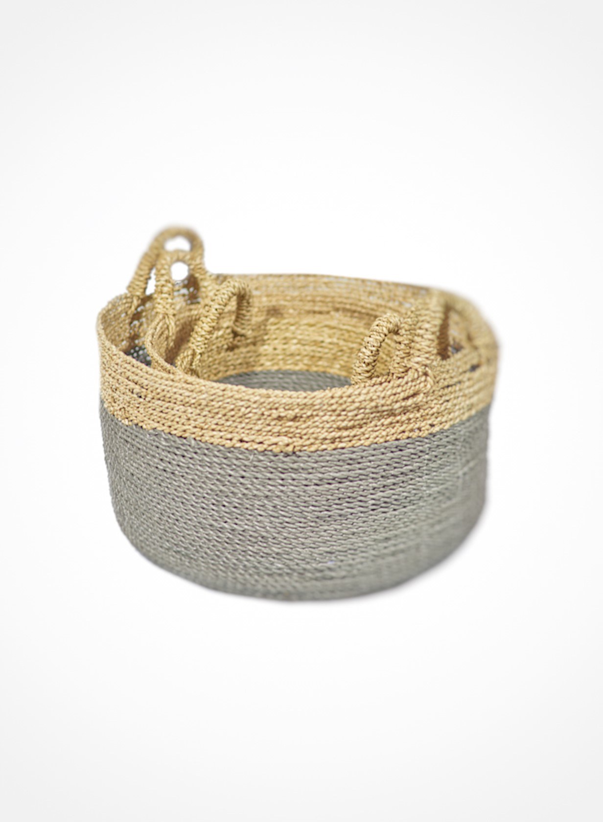 Set seagrass Laundry baskets Natural & Grey Scapa
