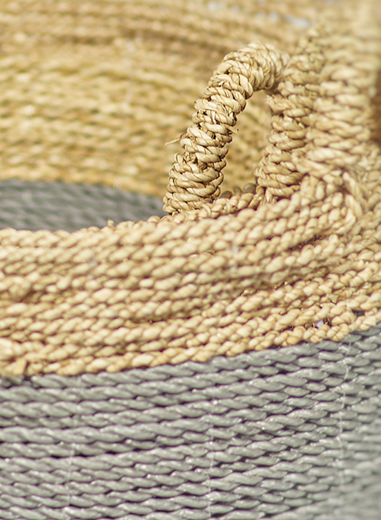 Set seagrass Laundry baskets Natural & Grey Scapa