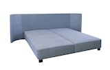 King size Box Spring Bed Fabric B - (180x200) 274x206x95cm