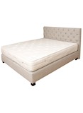 Queen size Box Spring Bed Fabric A - (160x200) 165x212x110cm