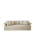 Sofa Buttoned Fabric B - 220x100/110/120x85cm