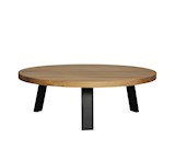 Coffee Table dia 100x34cm - oak brushed