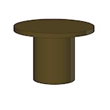 Coffee table diam 60x40 cm - oak brushed | ADD SCAPA COLOR IN REMARKS
