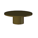 Coffee table diam 90x32,5 cm - oak brushed | ADD SCAPA COLOR IN REMARKS