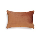 cushion cover 40x60 cm - burnt orange & burgundy piping