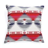 outdoor cushion cover 60 x 60  - insignia blue & living coral