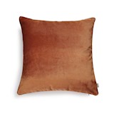 cushion cover 60x60 cm - burnt orange & burgundy piping