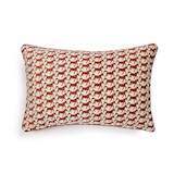 cushion cover horses 40 x 60 cm - burnt orange