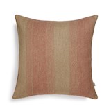 Cushion cover large stripe 60x60 cm - burnt orange & beige