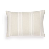 outdoor cushion cover multi stripe 40 x 60 - sandshell & chalk white