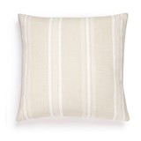 outdoor cushion cover multi stripe 60 x 60 - sandshell & chalk white