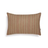 Cushion cover small stripe 40x60 cm - burnt orange & beige