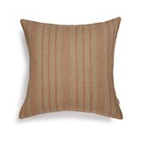Cushion cover small stripe 60x60 cm - burnt orange & beige