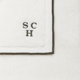 guest towel 30x30 cm off white & kakhi - PACKED BY 6 
