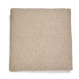 handknitted cushion cover 60x60 cm - oatmeal