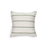 handwoven cushion cover thin stripe 50x50 cm - green