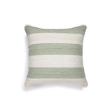 handwoven cushion cover wide stripe 50x50 cm - green