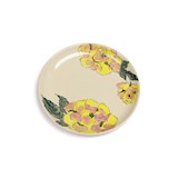 large plate 29 cm - flowers yellow