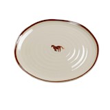 medium plate 26 cm handpainted horse - camel | PACKED BY 4