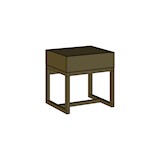 Night table with drawer 55x45x55 cm - oak 