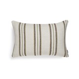 outdoor cushion cover stripes 40 x 60 cm - chocolate & orange