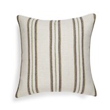 outdoor cushion cover stripes 60 x 60 cm - chocolate & orange
