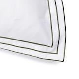 Pillowcase 50 x 75 - white & evergreen embroidery