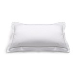 Pillowcase 50 x 75 - white & sandshell embroidery