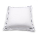 Pillowcase 65 x 65 - white & insignia blue embroidery