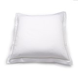 Pillowcase 65 x 65 - white & sandshell embroidery