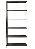 Open Shelving (6 shelves) black - 100x40x224cm