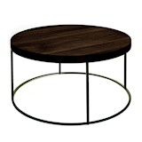 Coffee Table classic brown - dia 80x40cm