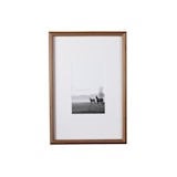 rounded gallery frame 45 x 65 cm - walnut