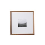 rounded gallery frame 55 x 55 cm - walnut