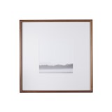 rounded gallery frame 85 x 85 cm - walnut