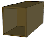 Side Table 103x35x40 cm - oak