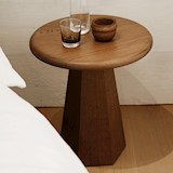 Side table diam 50x55 cm - oak 