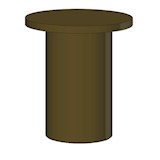 Side table diam 50x55 cm - oak brushed | ADD SCAPA COLOR IN REMARKS
