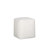 Square Pouf - 40x40x48cm - ficente chalk white