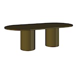 Table 260x120 cm DUO CILINDRO - oak 