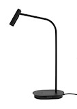 table lamp jet black - 13x20x55 cm