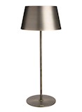 table lamp 22x53h  - nickle