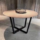 table top circle 125 cm - oak 