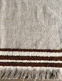 Throw 140 x 180 - sandshell & caramel