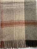 Throw 140X185 cm - classic check terra & green