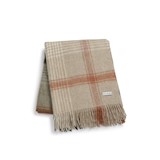 Throw 140X185 cm - classic check terra & green