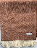 Throw 140X185 cm - herringbone rust