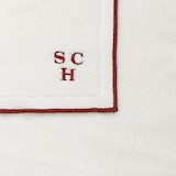 towel 50x100 cm off white & terra - PACKED BY 2